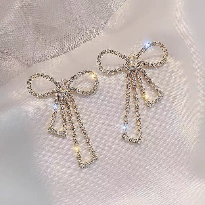 Sparkles Large Bow - Earring - Hover