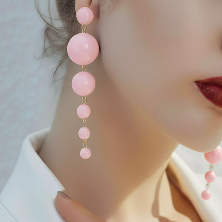 Stunning Long Pearl - Earrings - Image 5