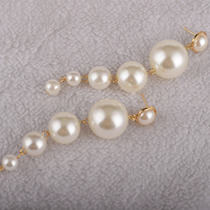 Stunning Long Pearl - Earrings - Image 6