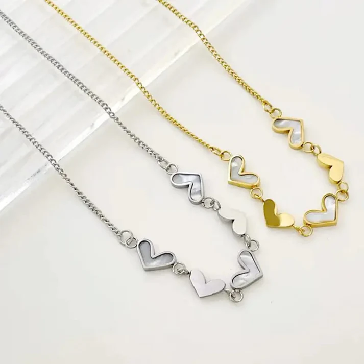 Heart-Shaped Pendant - Necklace