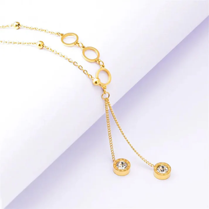 Flower Whale Bear Zircon Pendant - Necklace - Image 3