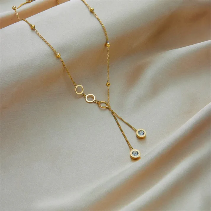 Flower Whale Bear Zircon Pendant - Necklace - Image 5