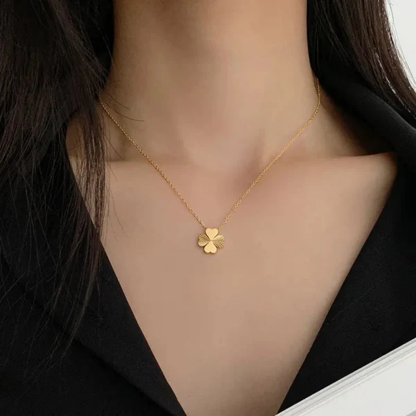 Four-leaf Clover Pendant - Necklace - Image 3