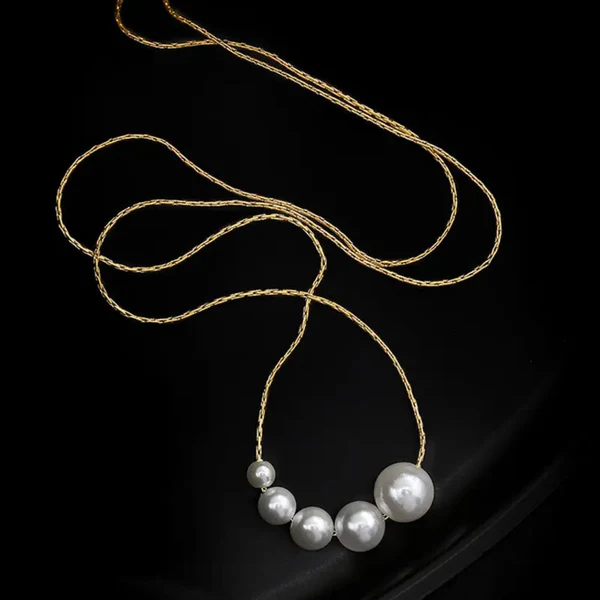 Trendy Faux Pearl - Necklace - Image 3