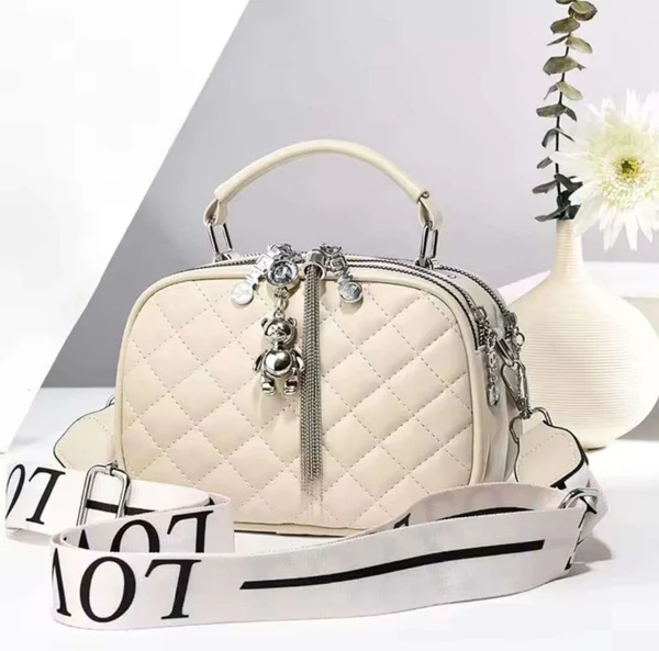 Crossbody Sling Bag White