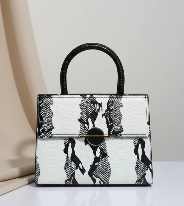 Crocodile Pattern Handbag - Hover