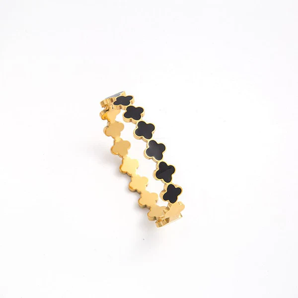 Clover Stainless Steel - Bracelet - Hover