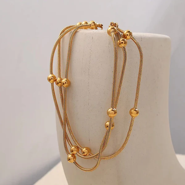 3 Layer Golden Beads Premium - Bracelet - Image 5