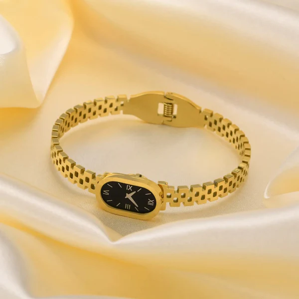 Watch Texture Gold Plated Handcuff - Image 3