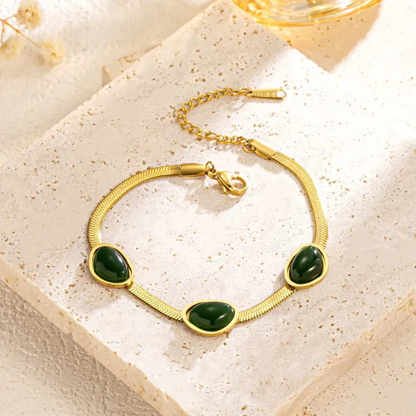 Luxury Emerald Gold - Bracelet