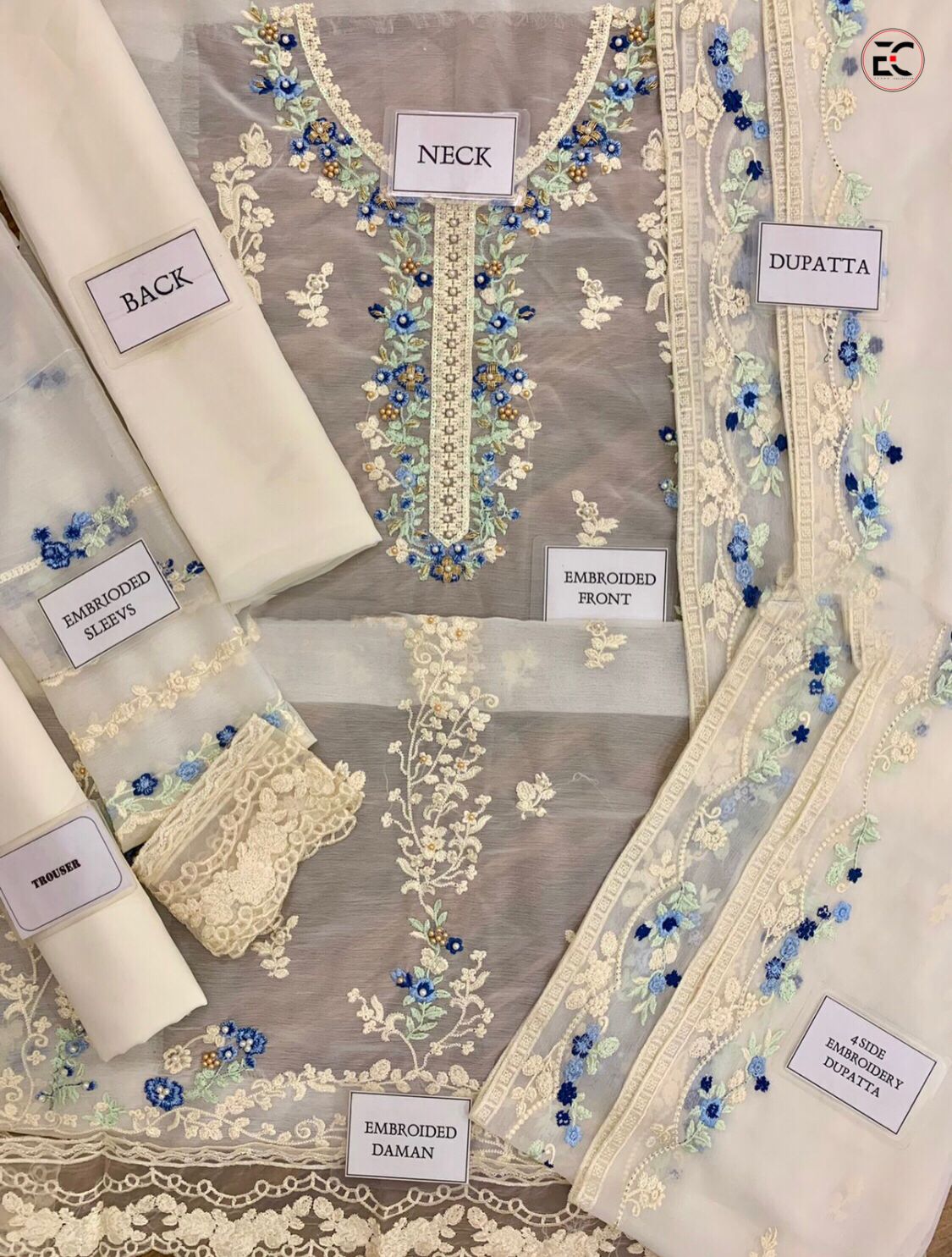 Agha Noor chiffon - Hover