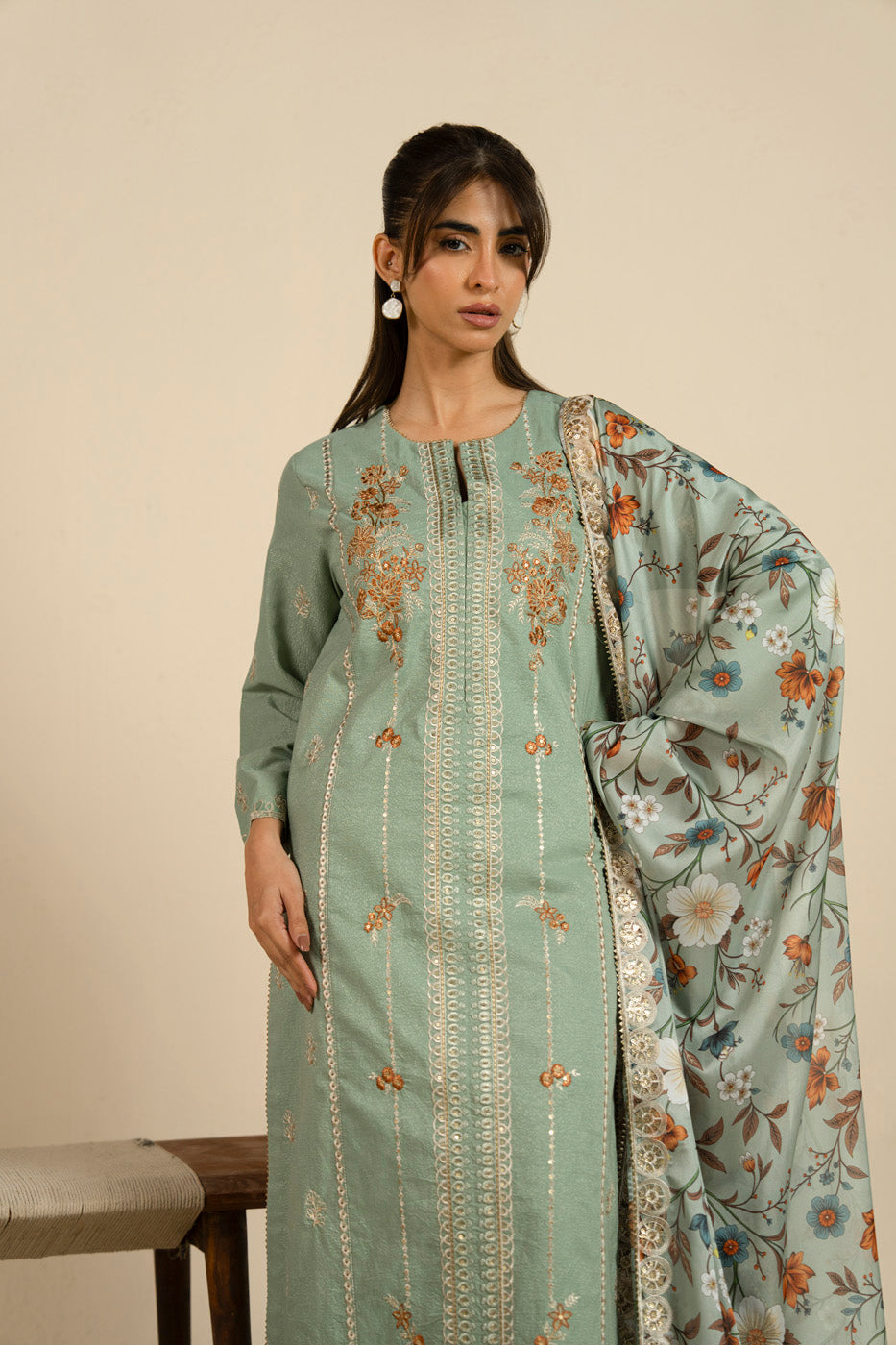 RTS  | SHIRT, TOUSER & DUPATTA alternate view