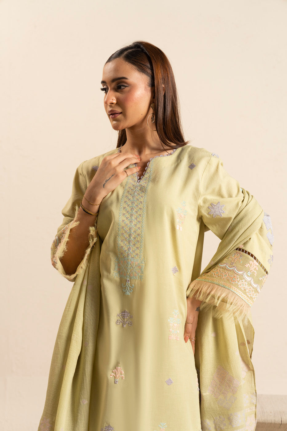 RTS  | SHIRT, TROUSER & DUPATTA alternate view