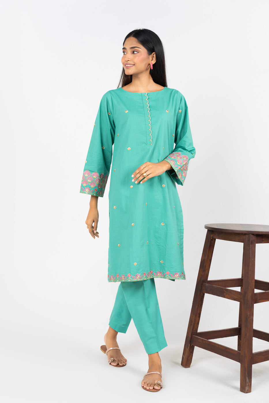 RTW | SHIRT & DUPATTA view 4