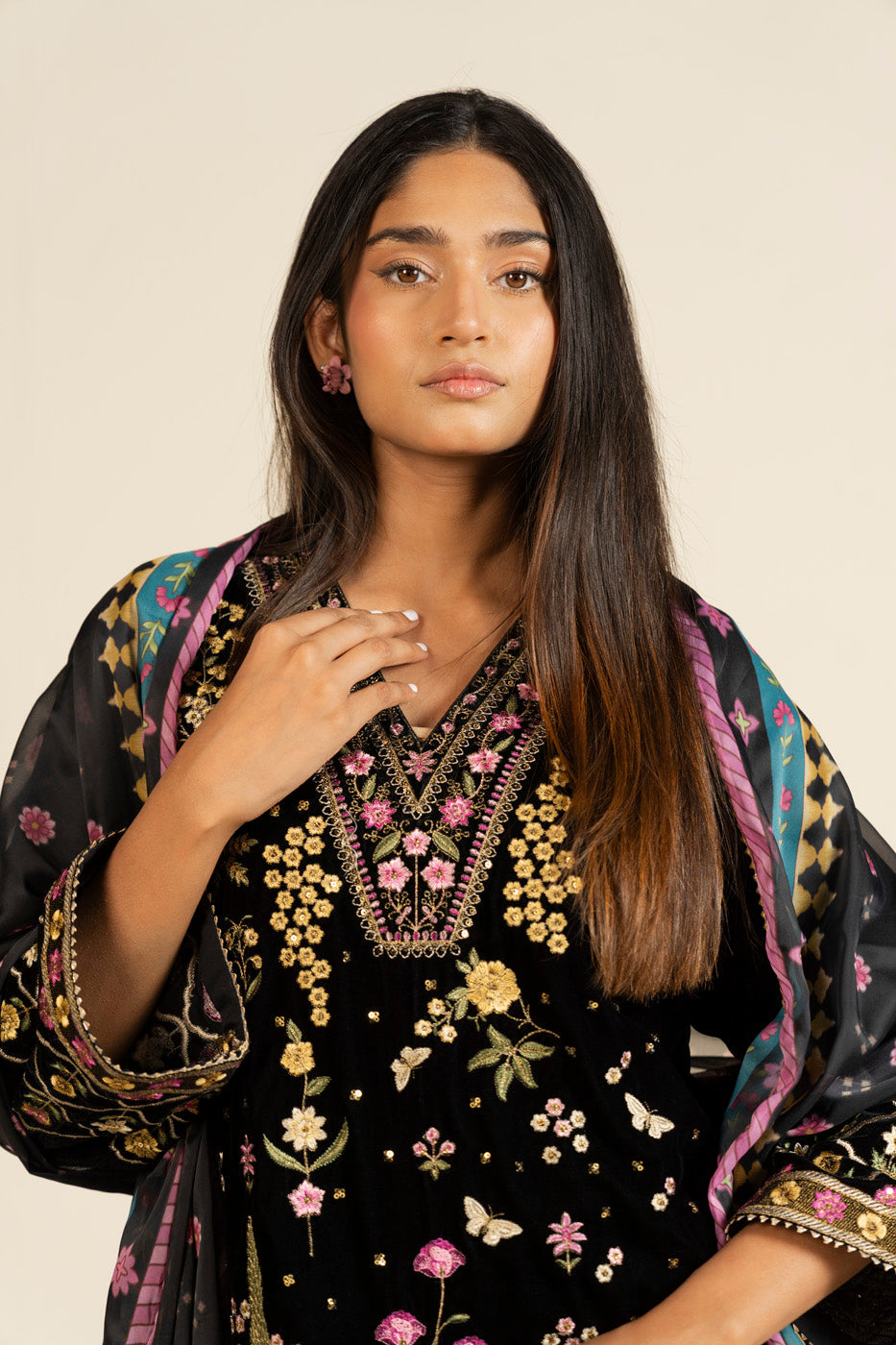 RTW | SHIRT, CULOTTE & DUPATTA view 3
