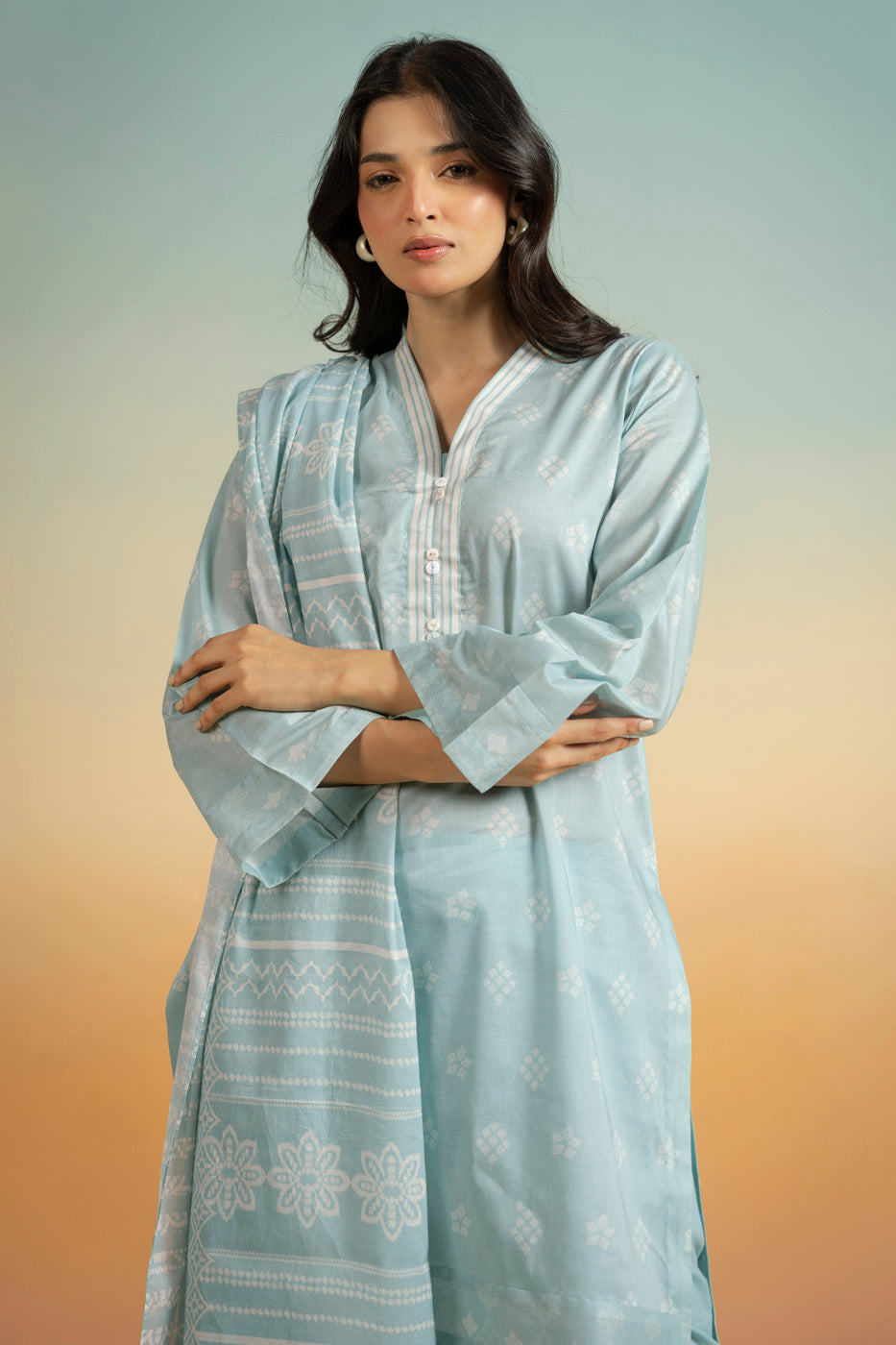 RTS  | SHIRT, TROUSER & DUPATTA alternate view