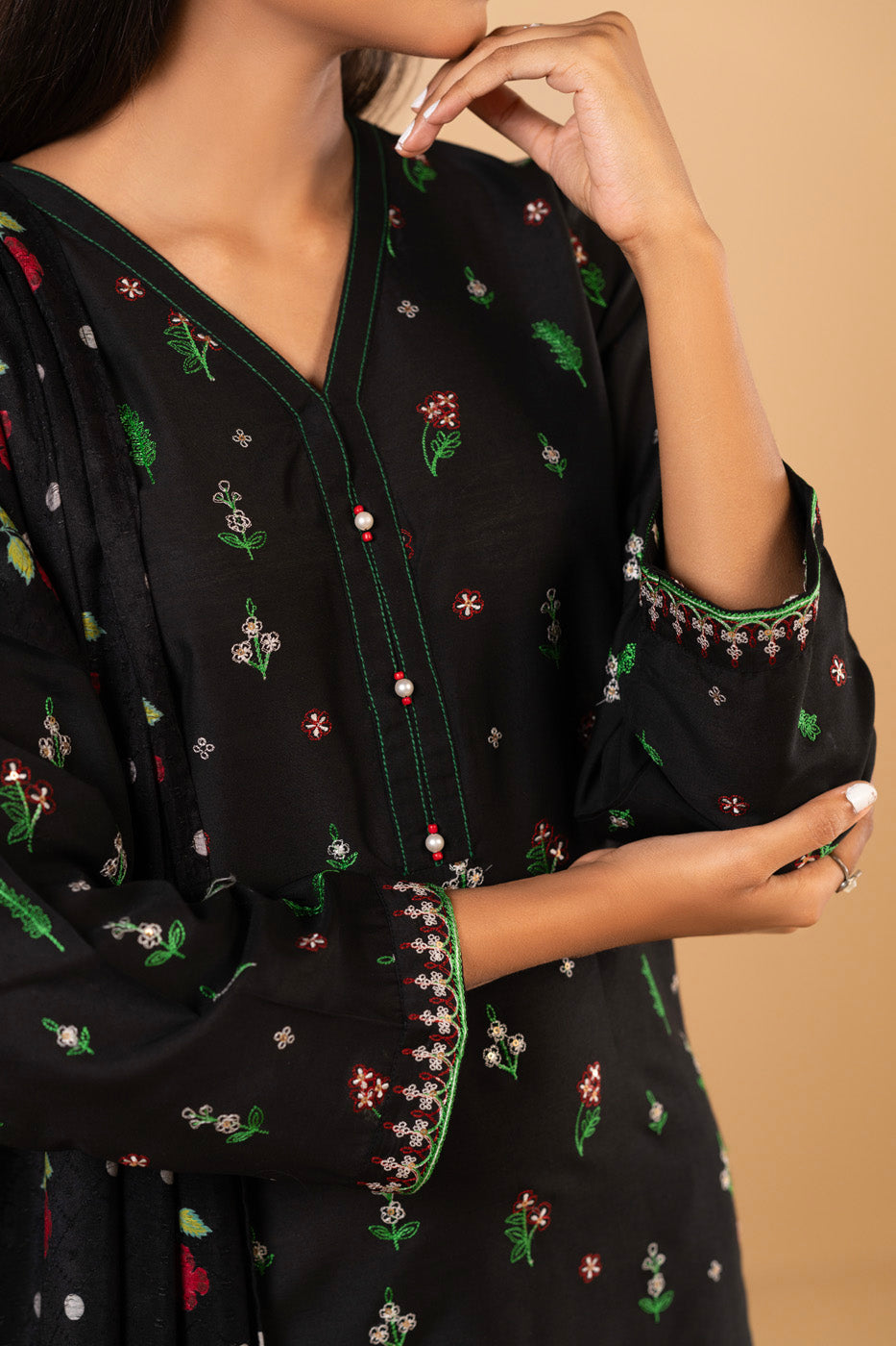 RTW  | SHIRT, CULOTTE & DUPATTA view 3