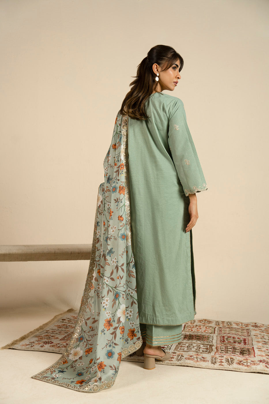 RTS  | SHIRT, TOUSER & DUPATTA view 4