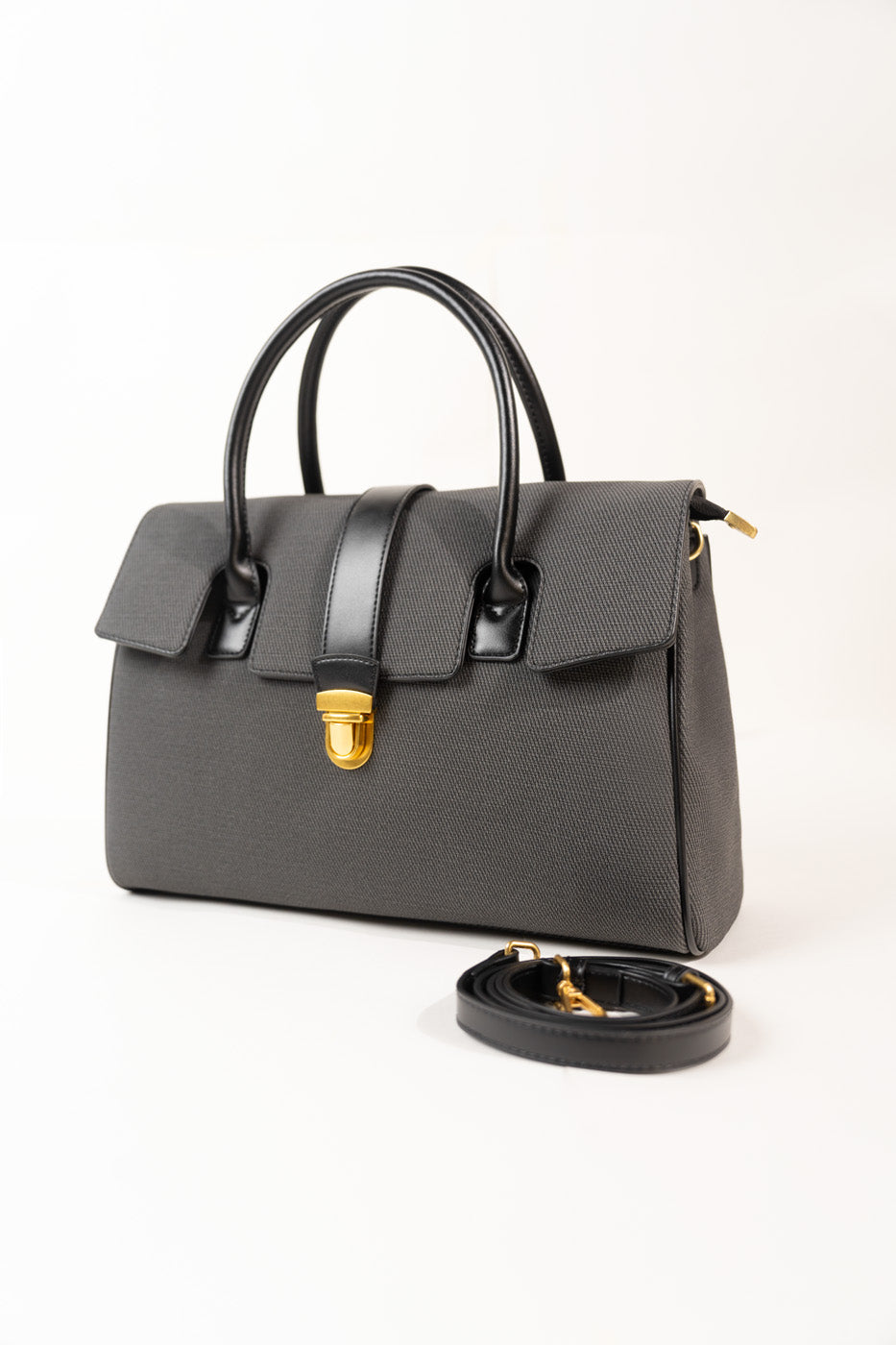 STRUCTURED FLAP SATCHEL view 4