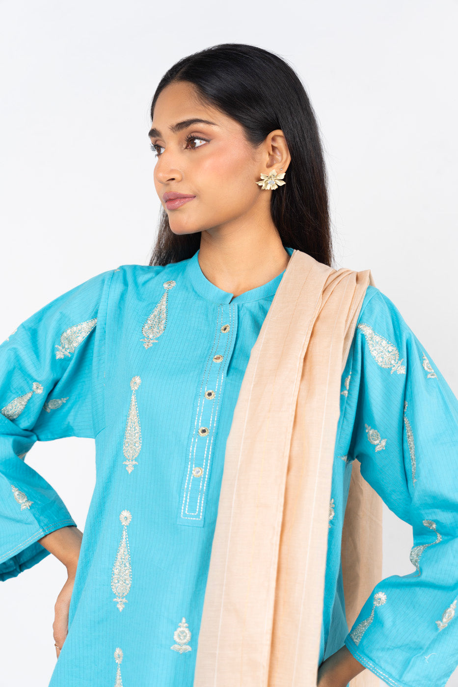 RTW | SHIRT, CULOTTE & DUPATTA view 3