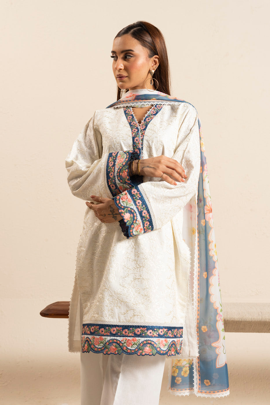 RTS  | SHIRT, TROUSER & DUPATTA alternate view