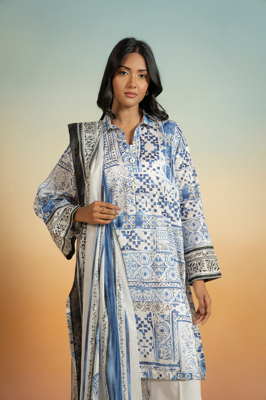 RTS  | SHIRT, TROUSER & DUPATTA alternate view