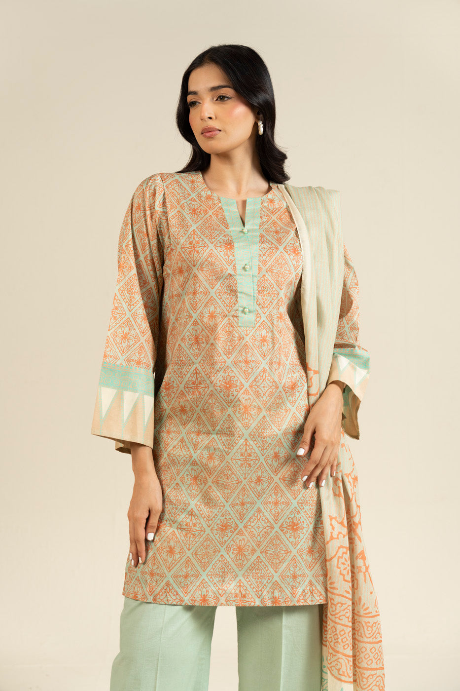RTS  | SHIRT, TROUSER & DUPATTA alternate view