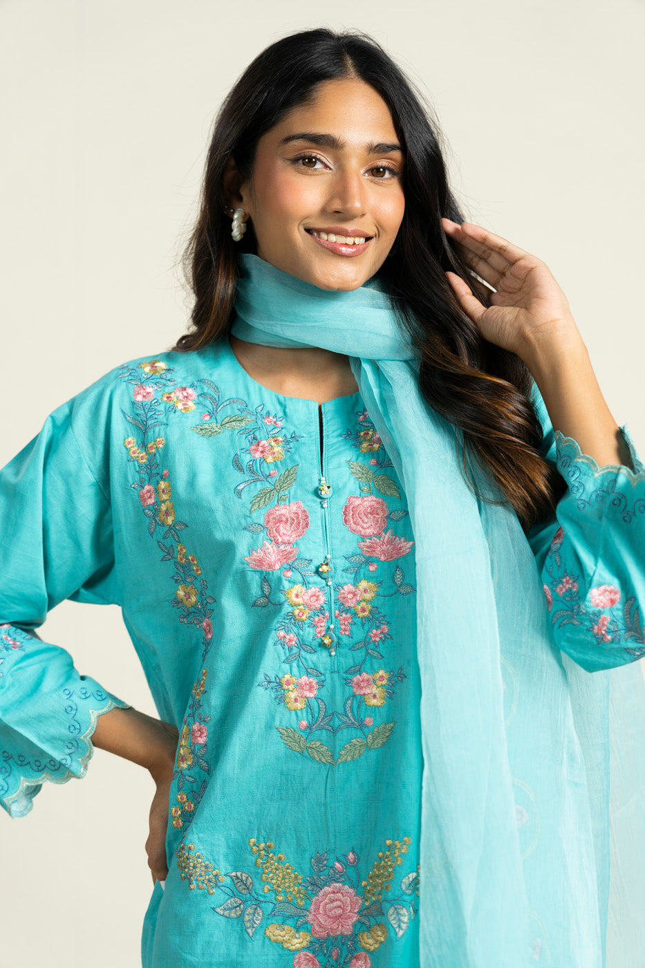 RTW | SHIRT, CULOTTE & DUPATTA view 3