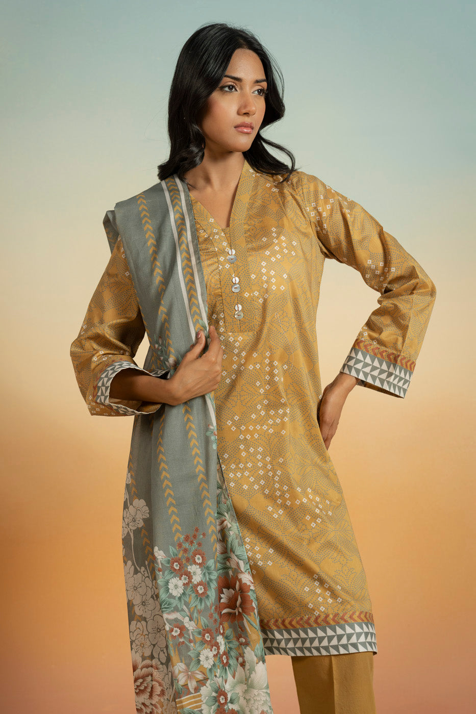 RTS  | SHIRT, TROUSER & DUPATTA alternate view