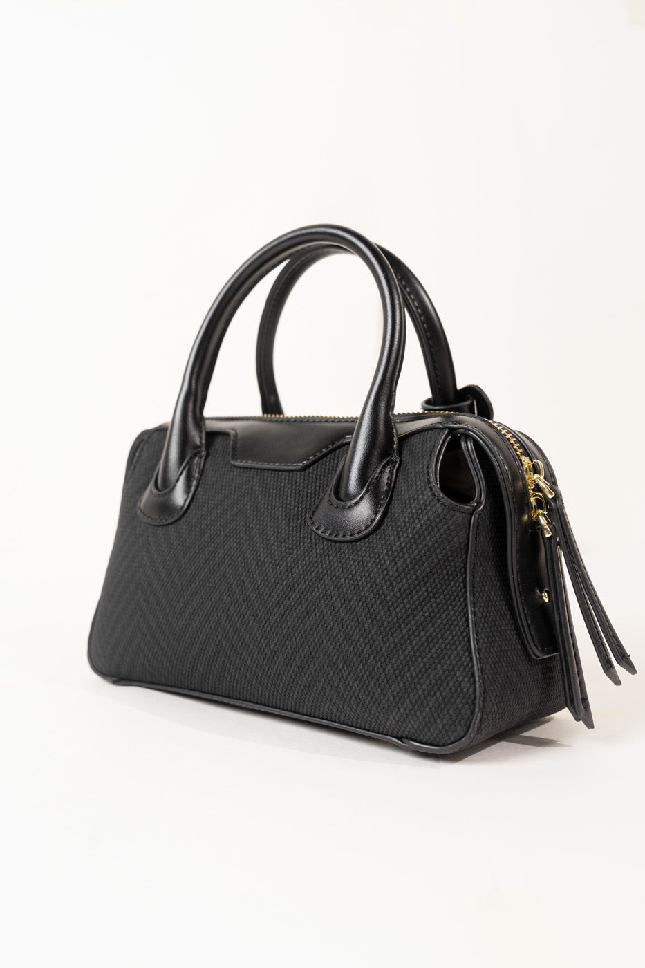 MINI WOVEN BOSTON BAG view 4