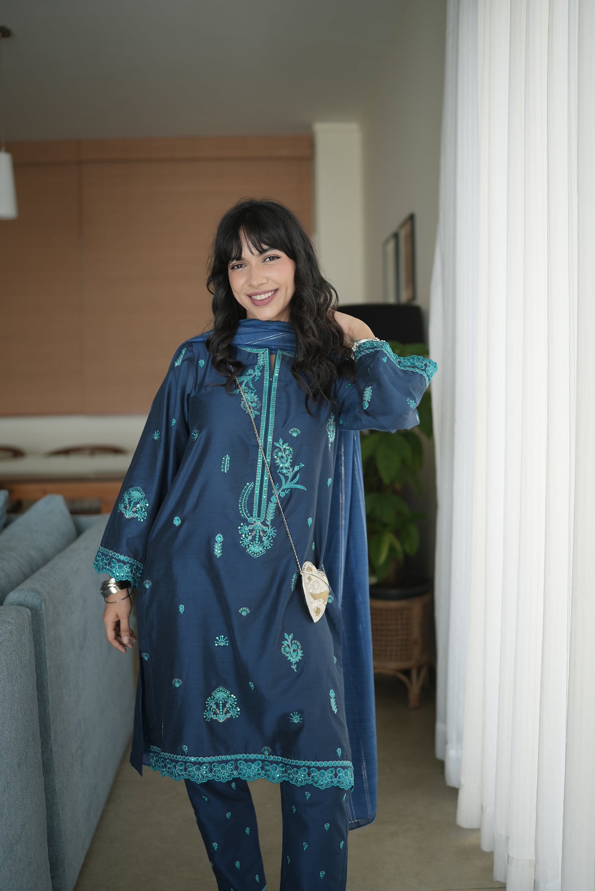 RTW | SHIRT, TROUSER & DUPATTA view 3