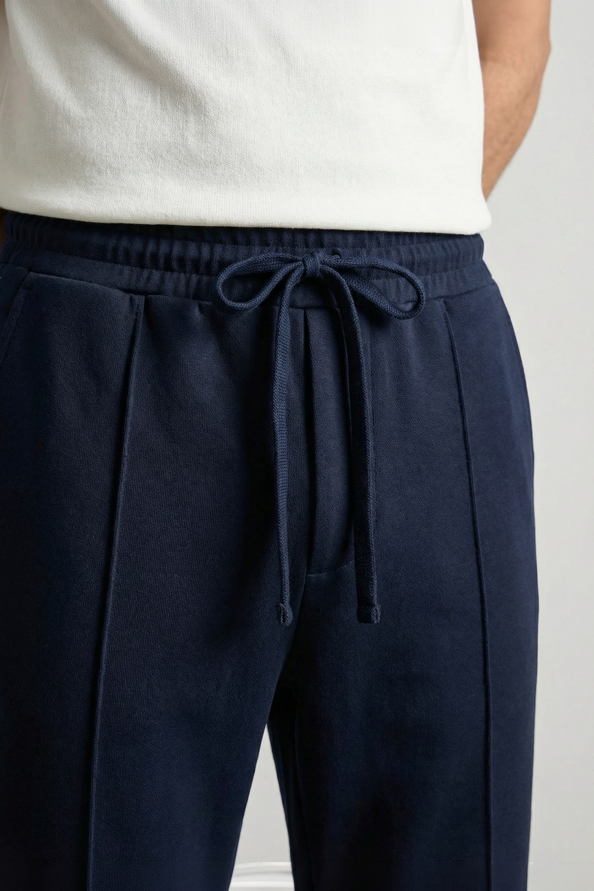 Pintex Jogger Pants - Navy Blue alternate view