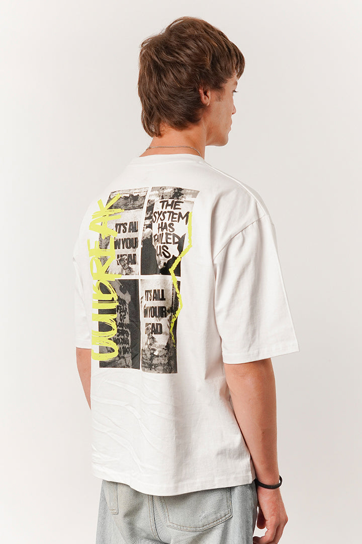 Box Fit Tee - White - FA