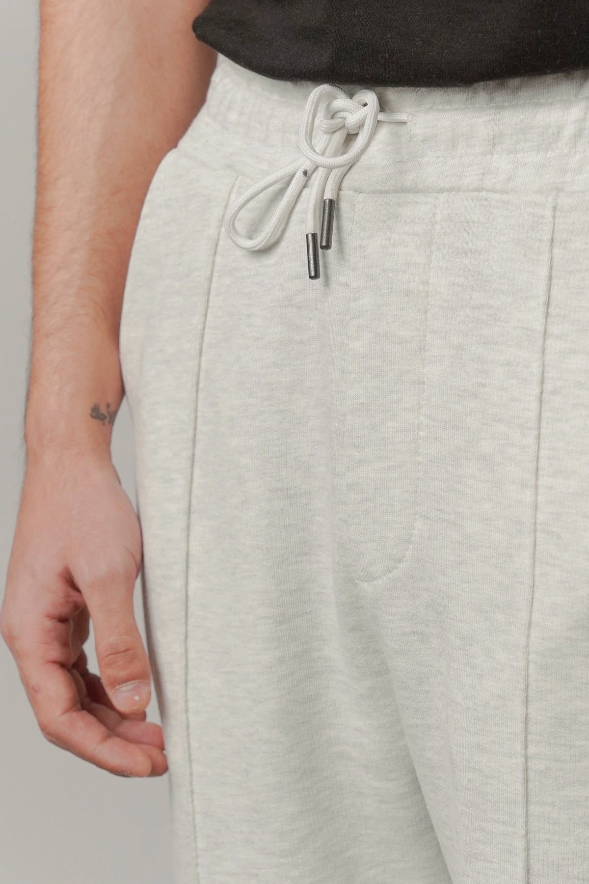 Pintex Jogger Pants - Light Grey - FA alternate view