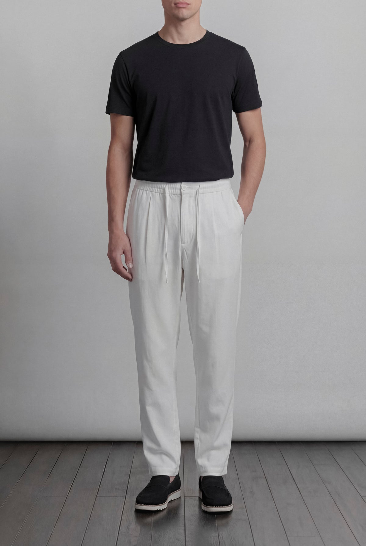 Relaxed Tailored Pants - White