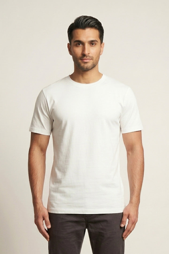 Crew Neck T-Shirt - White