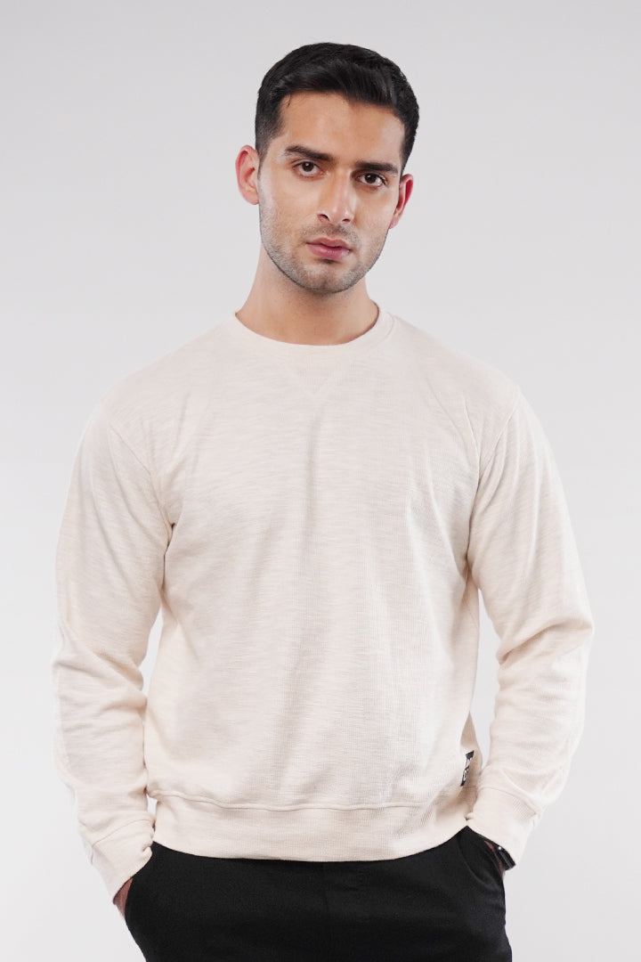 Thermal Sweatshirt - Cream - FA