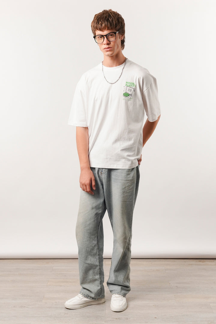 Box Fit Tee - White - FA