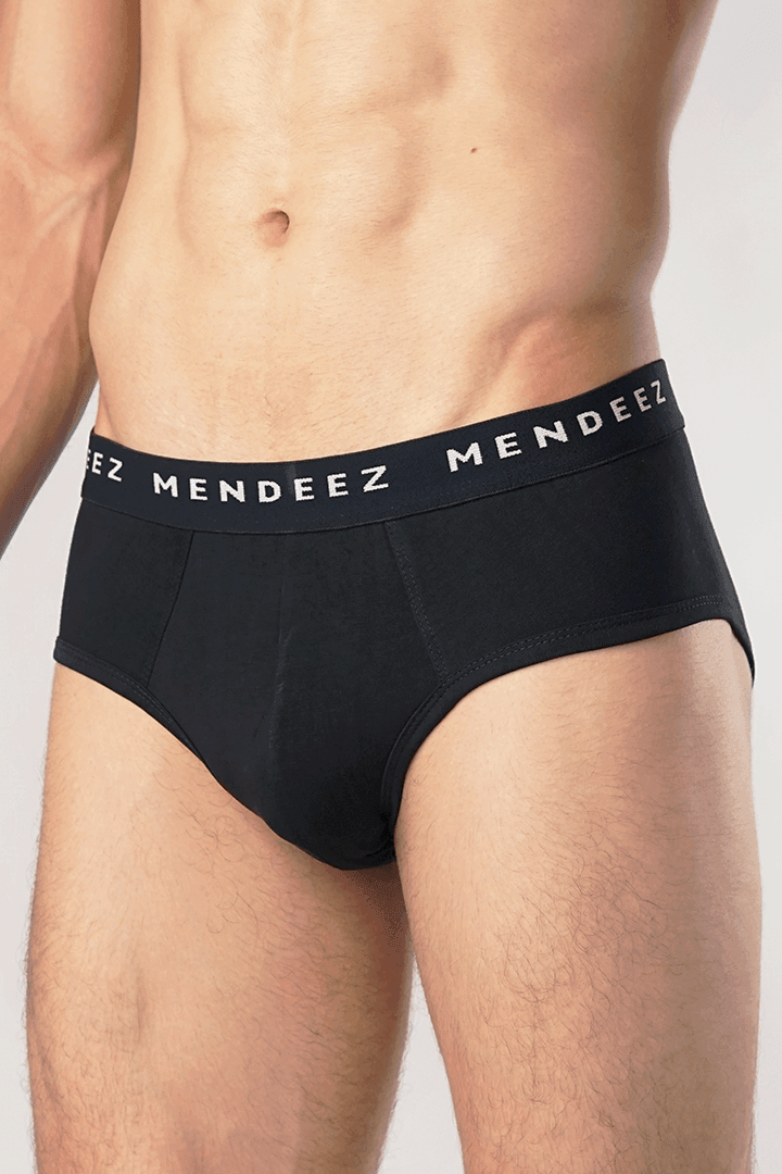 Jacquard Brief - Pack of 3 (Black, Navy, Charcoal) alternate view