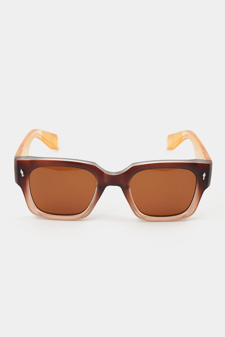 Square Sunglasses - Brown