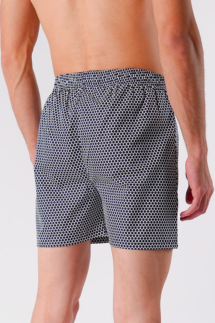 Mesh Woven Boxer Shorts - Black alternate view