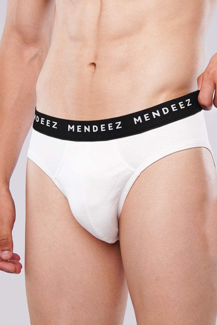 Briefs - White, Black & Heather Grey Pack Of 3 alternate view