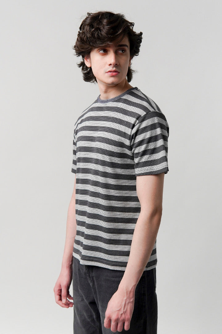 Striped T-Shirt - Grey