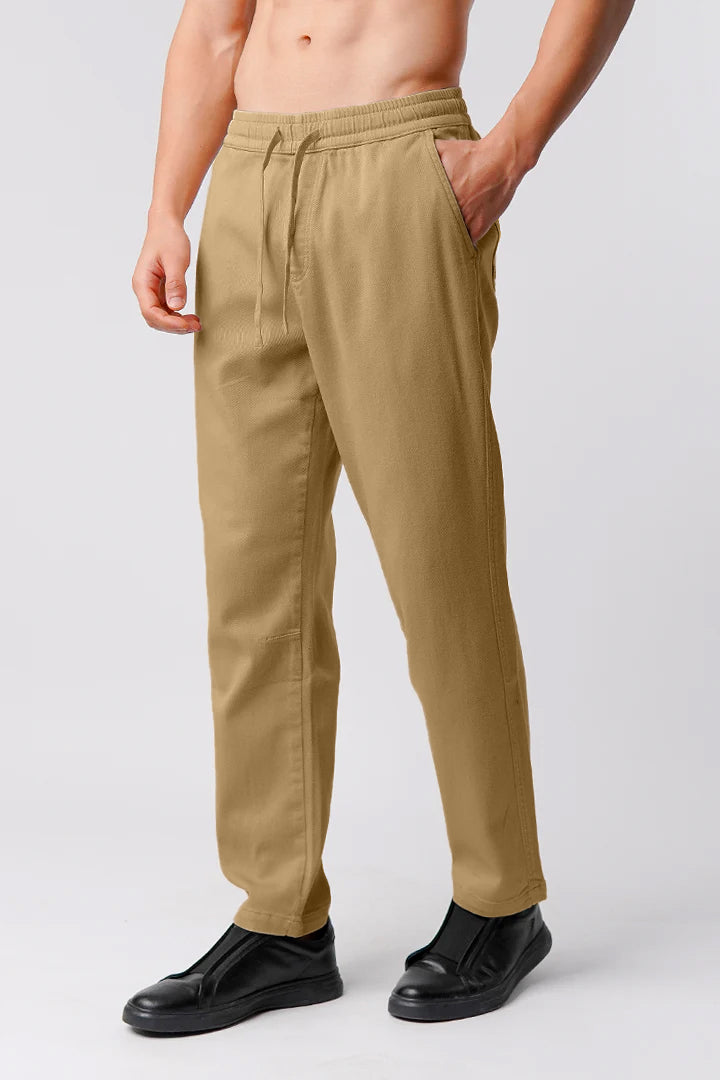 Straight Jogger Pants - Khaki