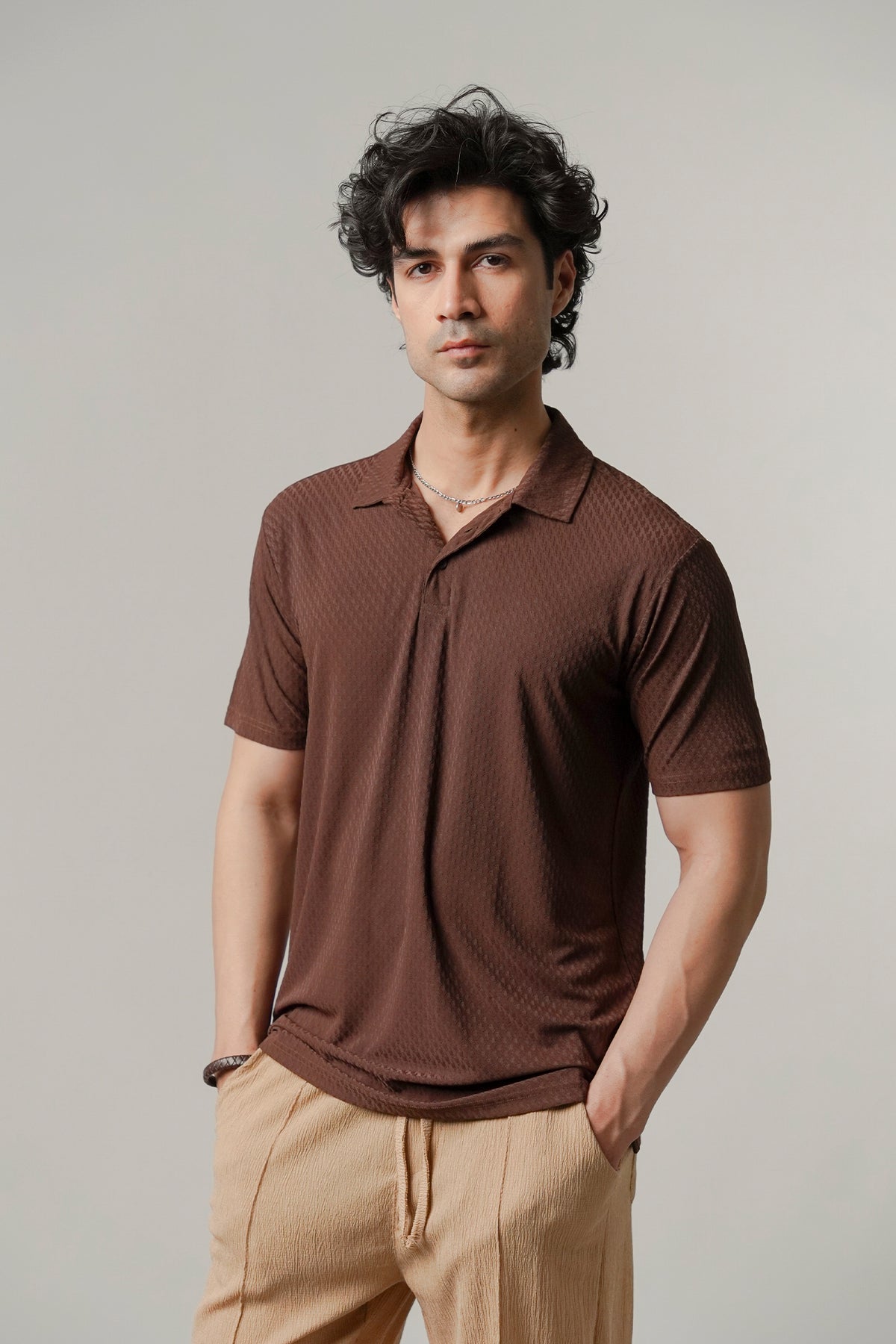 Sports Polo - Brown