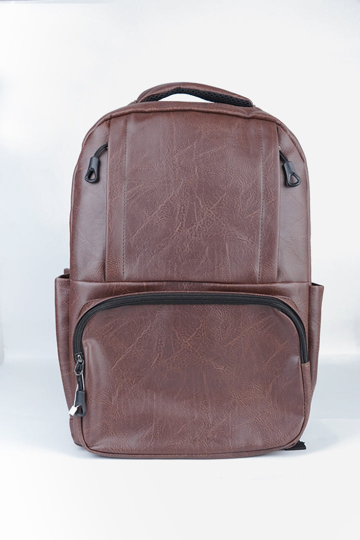Classic Executive Leather Backpack – Vintage Brown