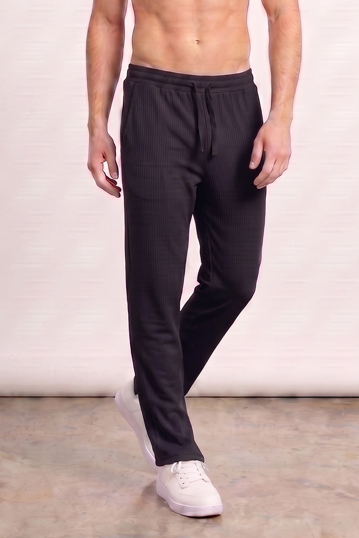 Split Hem Trousers - Black - FA