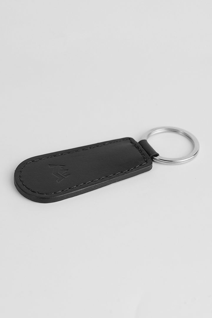 Leather Keychain - Black