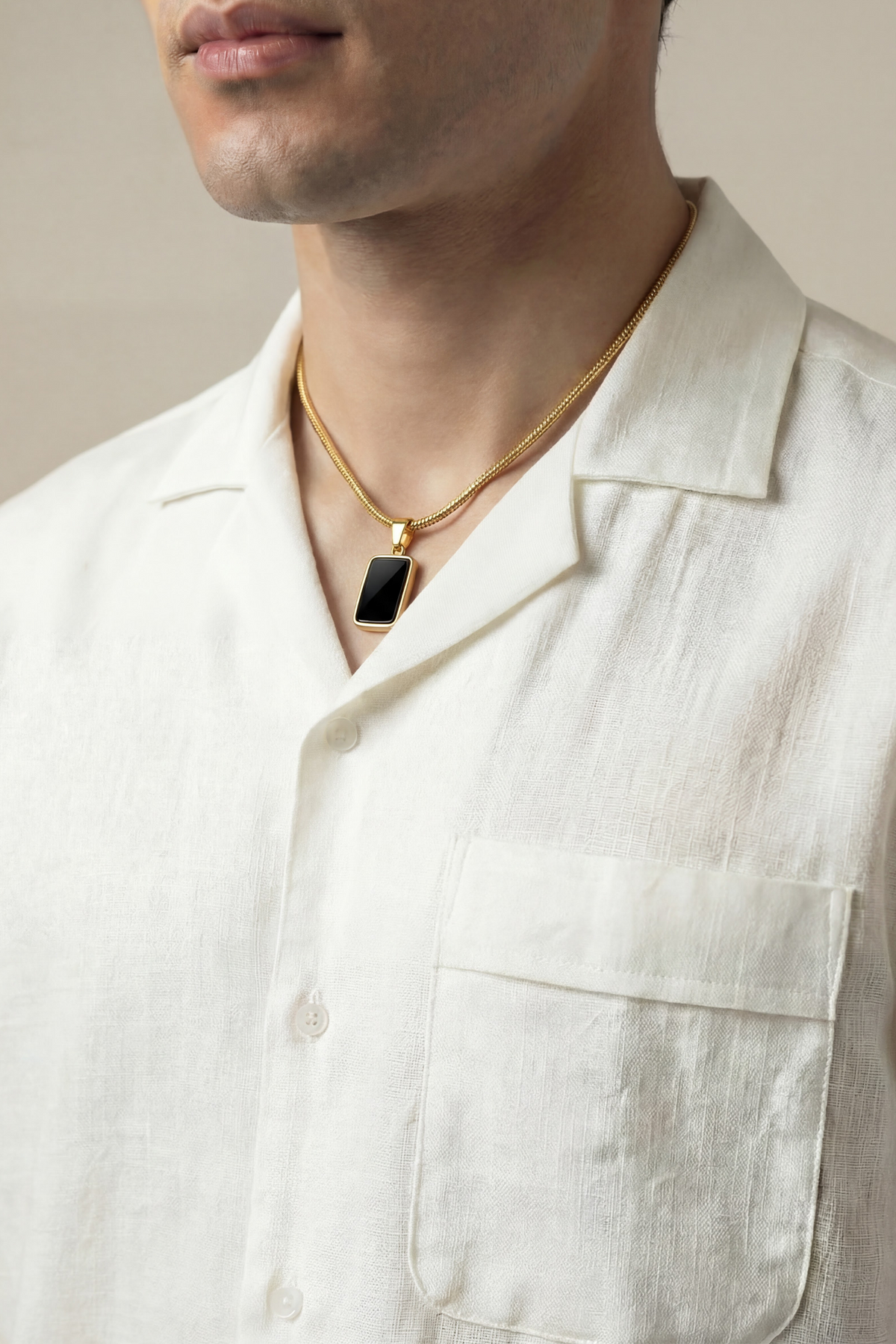 Oversized Cuban Shirt - White - FA alternate view