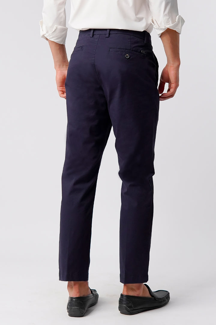 Straight Fit Chinos - Navy Blue